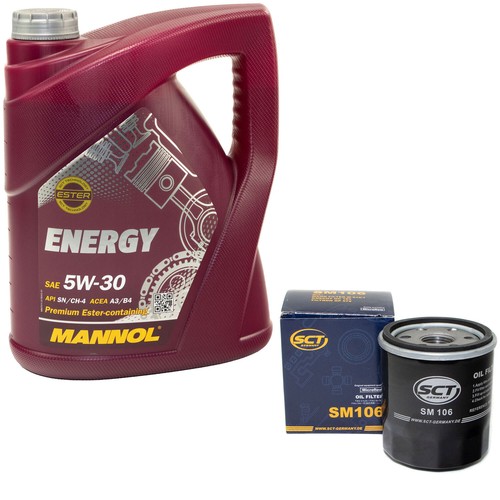 Kit olio motore 5 - w-30, litri